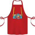 Photography Camera Around Neck Cotton Apron 100% Organic Red