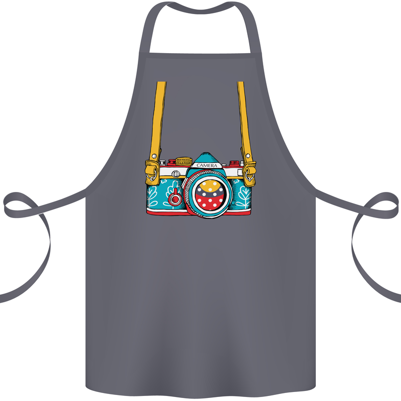 Photography Camera Around Neck Cotton Apron 100% Organic Steel