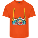 Photography Camera Around Neck Kids T-Shirt Childrens Orange