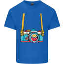 Photography Camera Around Neck Kids T-Shirt Childrens Royal Blue