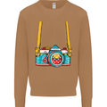 Photography Camera Around Neck Mens Sweatshirt Jumper Caramel Latte