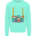 Photography Camera Around Neck Mens Sweatshirt Jumper Peppermint
