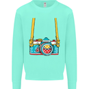 Photography Camera Around Neck Mens Sweatshirt Jumper Peppermint