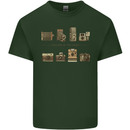 Photography Camera Evolution Photograper Mens Cotton T-Shirt Tee Top Forest Green