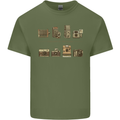 Photography Camera Evolution Photograper Mens Cotton T-Shirt Tee Top Military Green