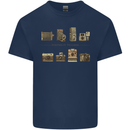 Photography Camera Evolution Photograper Mens Cotton T-Shirt Tee Top Navy Blue