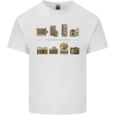 Photography Camera Evolution Photograper Mens Cotton T-Shirt Tee Top White