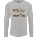 Photography Camera Evolution Photograper Mens Long Sleeve T-Shirt Sports Grey