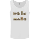 Photography Camera Evolution Photograper Mens Vest Tank Top White