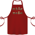 Photography Camera Evolution Photographer Cotton Apron 100% Organic Maroon