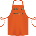 Photography Camera Evolution Photographer Cotton Apron 100% Organic Orange