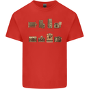 Photography Camera Evolution Photographer Kids T-Shirt Childrens Red