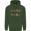 Photography Camera Evolution Photographer Mens 80% Cotton Hoodie Forest Green