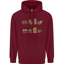 Photography Camera Evolution Photographer Mens 80% Cotton Hoodie Maroon
