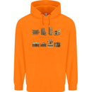 Photography Camera Evolution Photographer Mens 80% Cotton Hoodie Orange