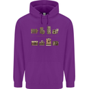 Photography Camera Evolution Photographer Mens 80% Cotton Hoodie Purple
