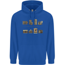 Photography Camera Evolution Photographer Mens 80% Cotton Hoodie Royal Blue