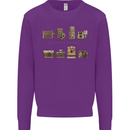 Photography Camera Evolution Photographer Mens Sweatshirt Jumper Purple