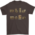 Photography Camera Evolution Photographer Mens T-Shirt Cotton Gildan Dark Chocolate