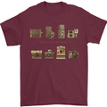 Photography Camera Evolution Photographer Mens T-Shirt Cotton Gildan Maroon