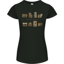 Photography Camera Evolution Photographer Womens Petite Cut T-Shirt Black