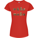 Photography Camera Evolution Photographer Womens Petite Cut T-Shirt Red