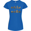 Photography Camera Evolution Photographer Womens Petite Cut T-Shirt Royal Blue