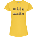 Photography Camera Evolution Photographer Womens Petite Cut T-Shirt Yellow