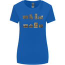 Photography Camera Evolution Photographer Womens Wider Cut T-Shirt Royal Blue