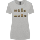 Photography Camera Evolution Photographer Womens Wider Cut T-Shirt Sports Grey
