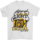 Photography Drawing With Light Photographer Mens T-Shirt Cotton Gildan White