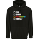 Photography Eat Sleep Photographer Funny Childrens Kids Hoodie Black