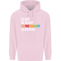 Photography Eat Sleep Photographer Funny Childrens Kids Hoodie Light Pink