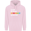 Photography Eat Sleep Photographer Funny Childrens Kids Hoodie Light Pink