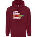 Photography Eat Sleep Photographer Funny Childrens Kids Hoodie Maroon