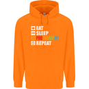 Photography Eat Sleep Photographer Funny Childrens Kids Hoodie Orange