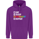 Photography Eat Sleep Photographer Funny Childrens Kids Hoodie Purple