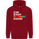 Photography Eat Sleep Photographer Funny Childrens Kids Hoodie Red