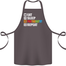 Photography Eat Sleep Photographer Funny Cotton Apron 100% Organic Dark Grey