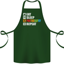 Photography Eat Sleep Photographer Funny Cotton Apron 100% Organic Forest Green