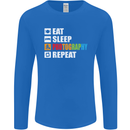 Photography Eat Sleep Photographer Funny Mens Long Sleeve T-Shirt Royal Blue