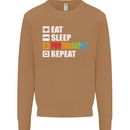 Photography Eat Sleep Photographer Funny Mens Sweatshirt Jumper Caramel Latte
