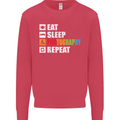 Photography Eat Sleep Photographer Funny Mens Sweatshirt Jumper Heliconia