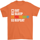 Photography Eat Sleep Photographer Funny Mens T-Shirt Cotton Gildan Orange