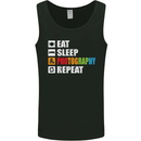 Photography Eat Sleep Photographer Funny Mens Vest Tank Top Black