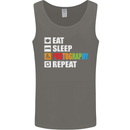 Photography Eat Sleep Photographer Funny Mens Vest Tank Top Charcoal