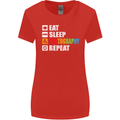 Photography Eat Sleep Photographer Funny Womens Wider Cut T-Shirt Red