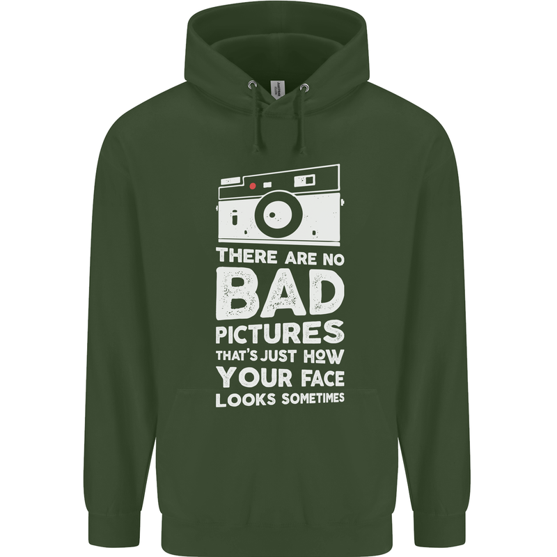 Photography How Your Face Looks Sometimes Childrens Kids Hoodie Forest Green