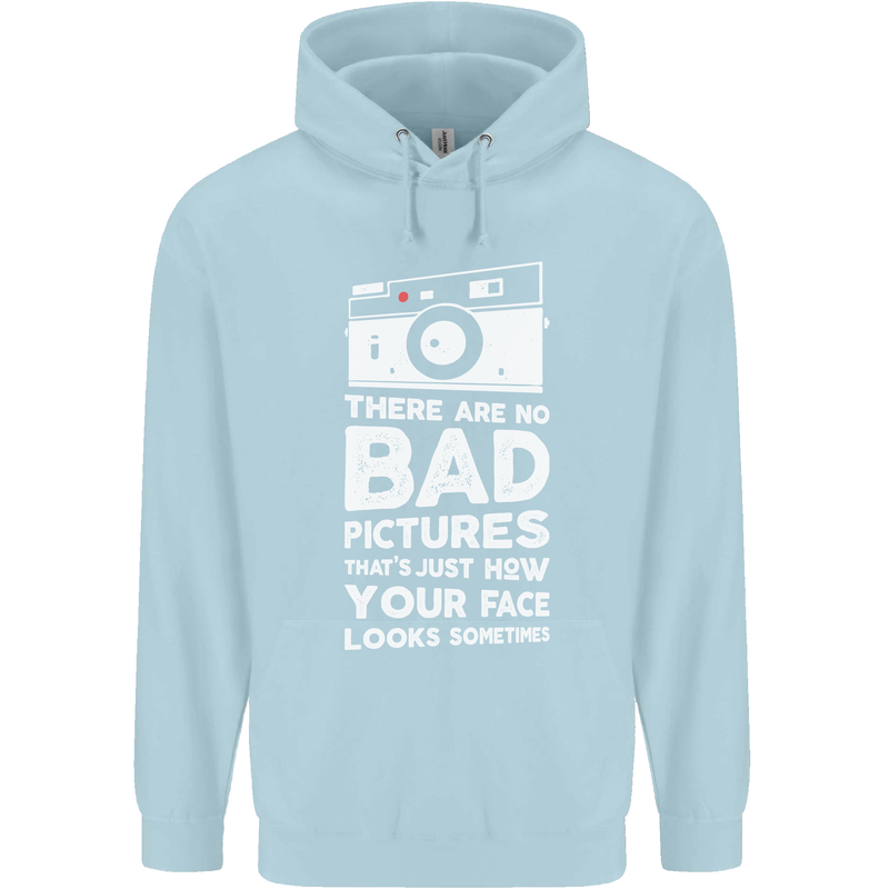 Photography How Your Face Looks Sometimes Childrens Kids Hoodie Light Blue
