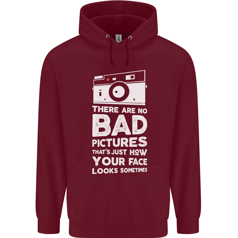 Photography How Your Face Looks Sometimes Childrens Kids Hoodie Maroon